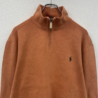 Polo by Ralph Lauren　ポロバイラルフローレン　ハーフジップスウェット　オレンジ　Lサイズ