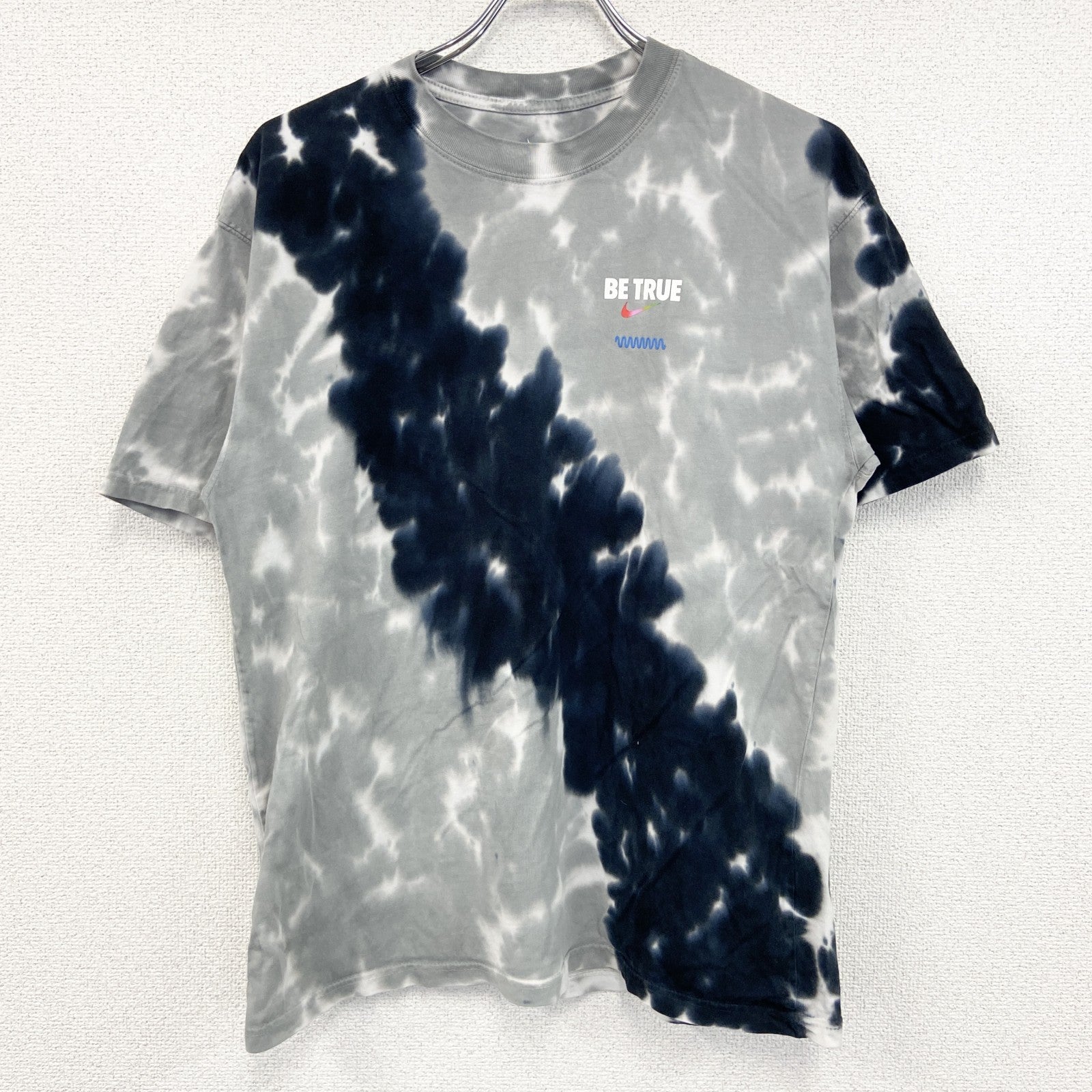 NIKE　ナイキ　半袖プリントTシャツ　BETRUE Max90　タイダイ柄　グレー　Sサイズ