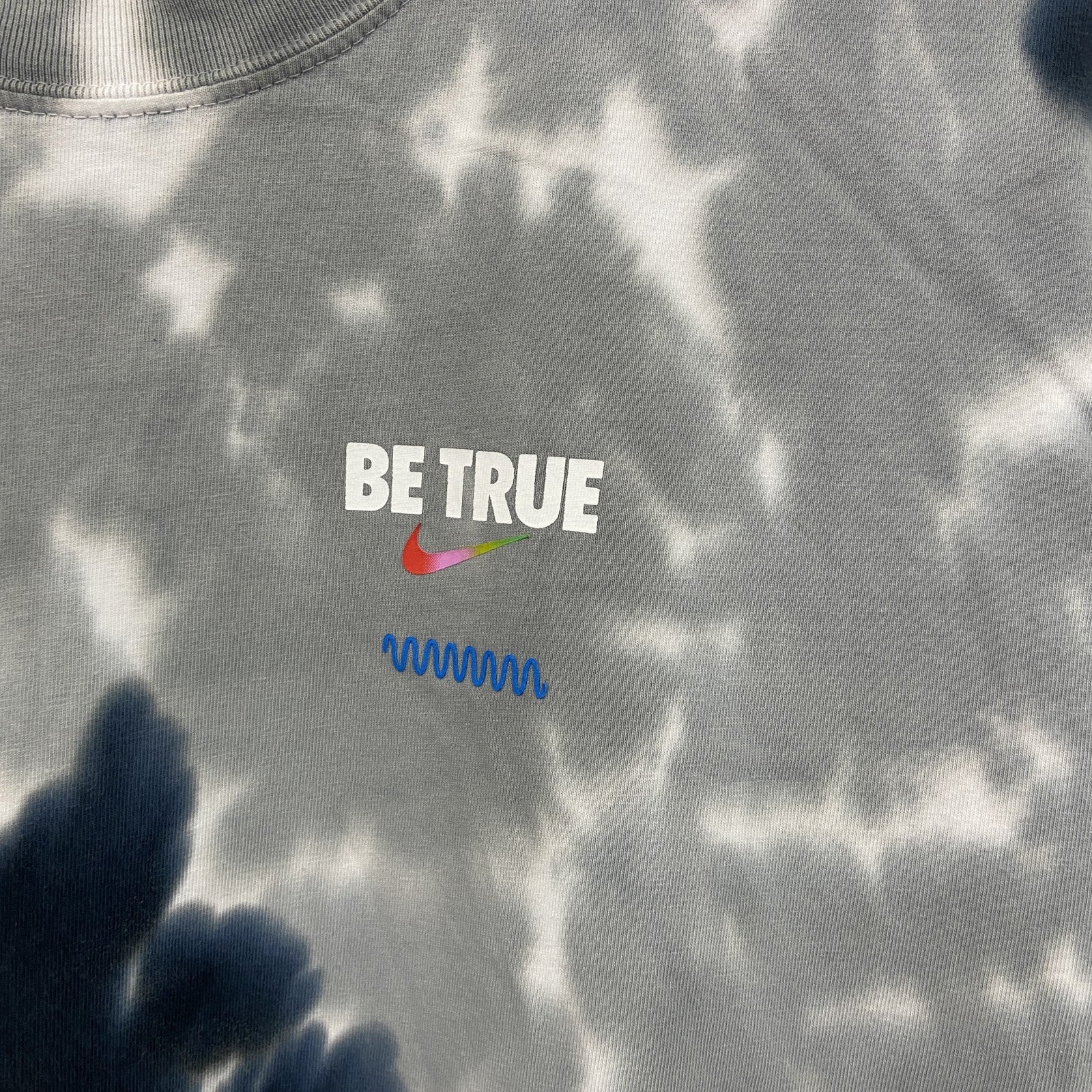NIKE　ナイキ　半袖プリントTシャツ　BETRUE Max90　タイダイ柄　グレー　Sサイズ