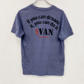 VAN JACKET INC.　ヴァンヂャケット　半袖Tシャツ　フロッキープリント　アーチプリント　紺　ネイビー　Mサイズ