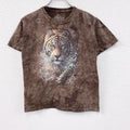 THE MOUNTAIN　ザマウンテン　半袖プリントTシャツ　虎　茶色　ブラウン　Lサイズ