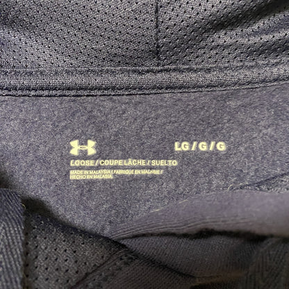 UNDER ARMOUR　アンダーアーマー　スウェットパーカー/フーディー　刺繡ロゴ　紺　ネイビー　Lサイズ