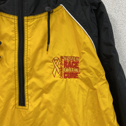 90s　PORT and COMPANY　ポートアンドカンパニー　アノラックパーカー　黄色　イエロー　Lサイズ