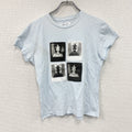 Agnes b.　アニエスベー　半袖プリントTシャツ　水色　ライトブルー　3サイズ