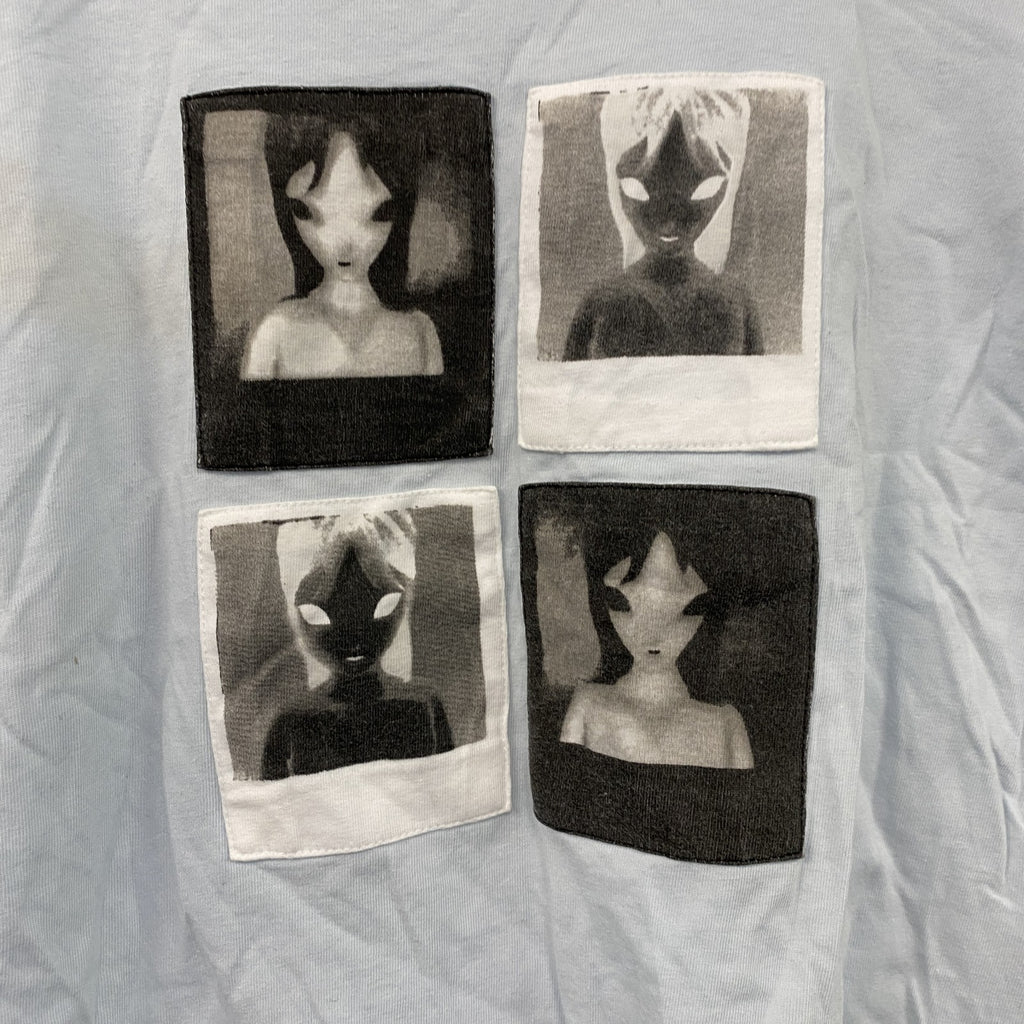 Agnes b.　アニエスベー　半袖プリントTシャツ　水色　ライトブルー　3サイズ