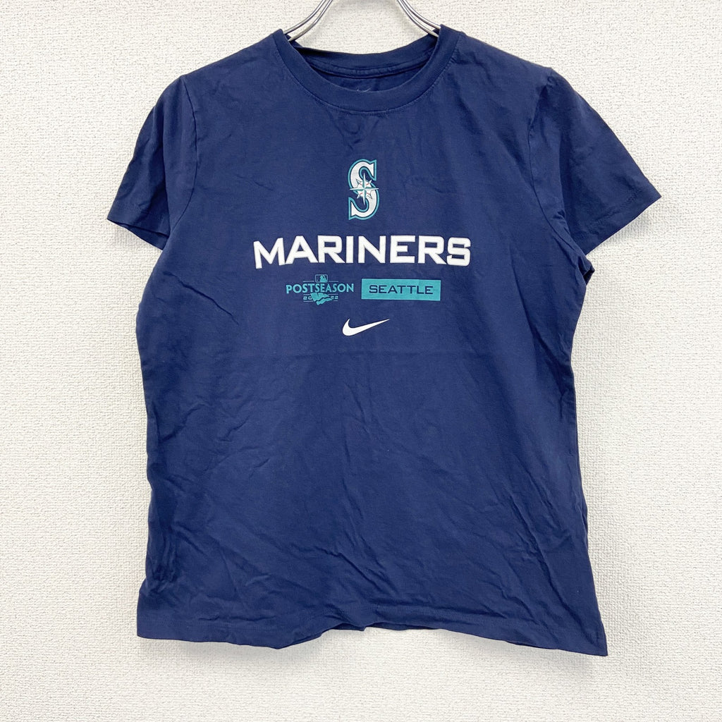 NIKE　ナイキ　シアトルマリナーズ　半袖プリントTシャツ　紺　ネイビー　Lサイズ