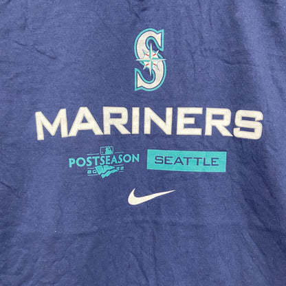 NIKE　ナイキ　シアトルマリナーズ　半袖プリントTシャツ　紺　ネイビー　Lサイズ
