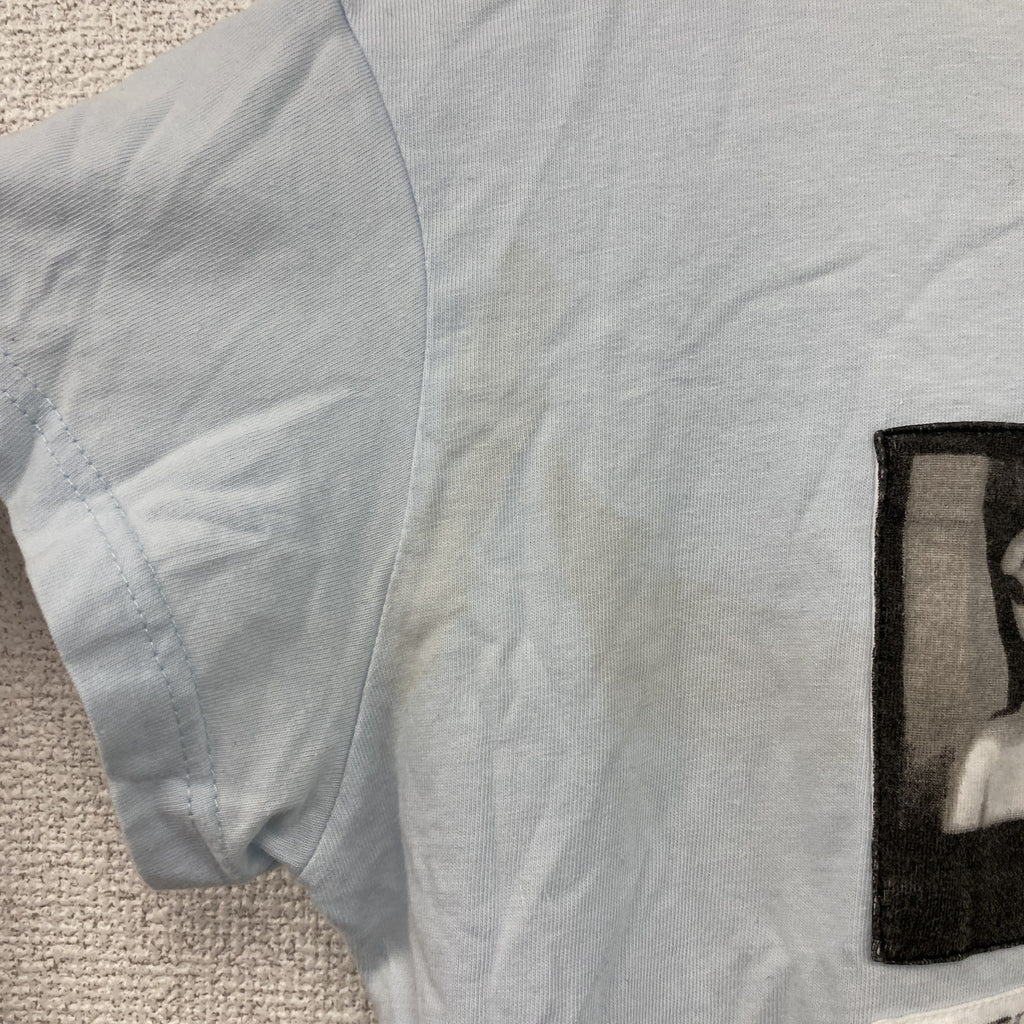 Agnes b.　アニエスベー　半袖プリントTシャツ　水色　ライトブルー　3サイズ