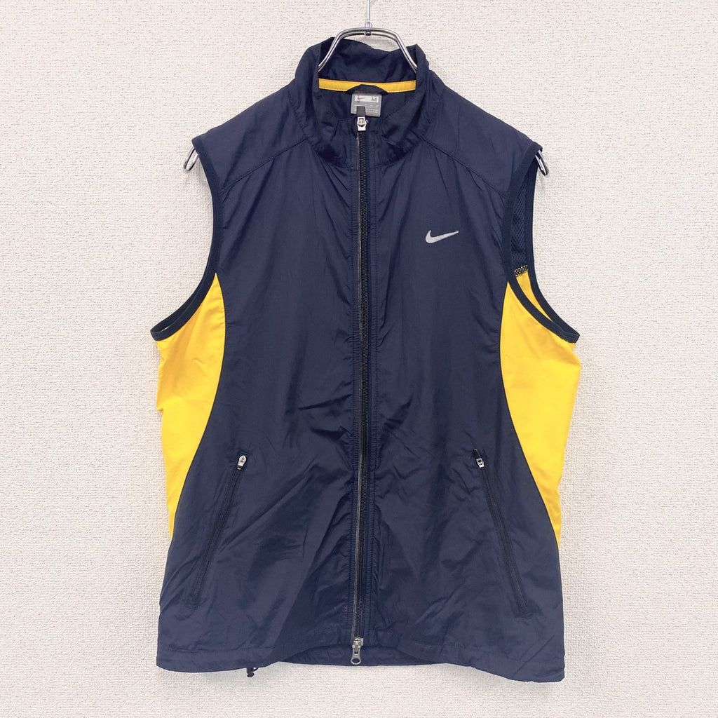 NIKE　ナイキ　ナイロンベスト　紺　ネイビー　Mサイズ