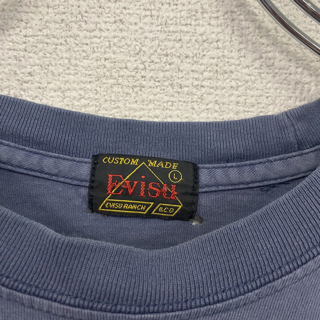 EVISU　エビス　エヴィス　長袖Tシャツ/ロンT　紫　パープル　Lサイズ