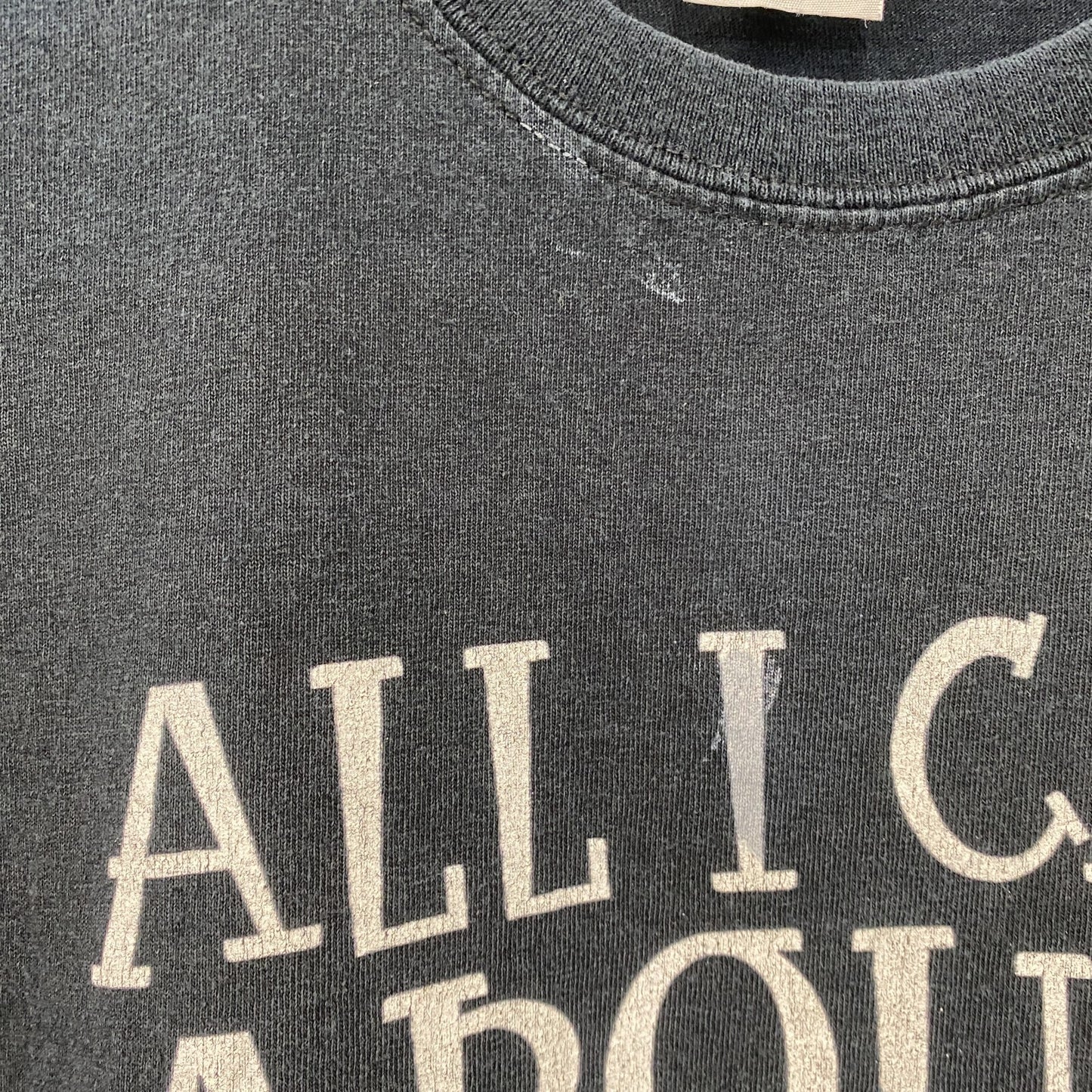 GILDAN　ギルダン　半袖プリントメッセージTシャツ　6連プリント　英字プリント　黒　ブラック　XLサイズ