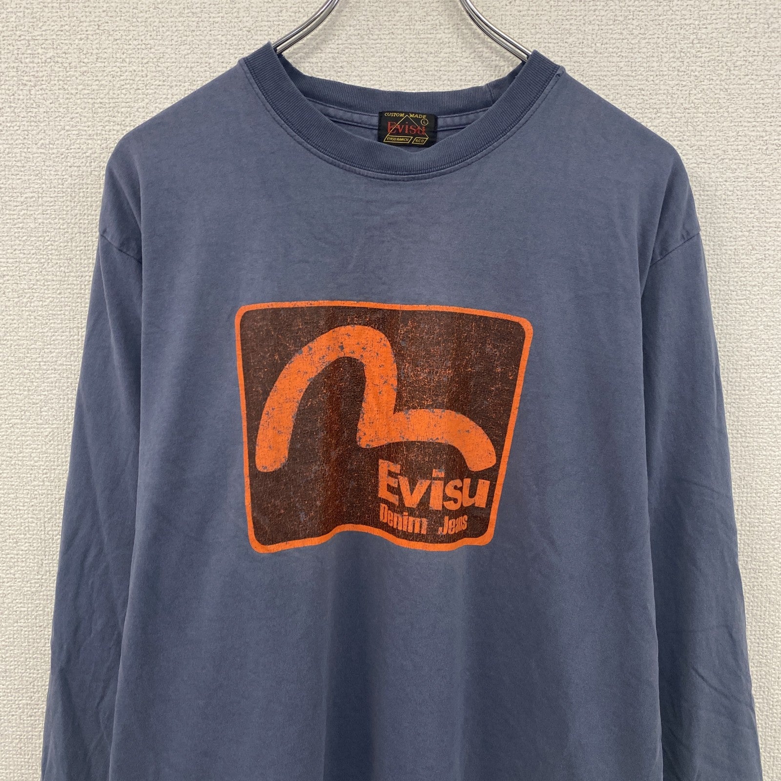 EVISU　エビス　エヴィス　長袖Tシャツ/ロンT　紫　パープル　Lサイズ