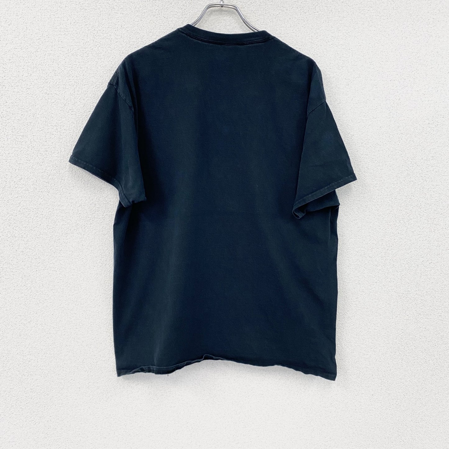GILDAN　ギルダン　半袖プリントメッセージTシャツ　6連プリント　英字プリント　黒　ブラック　XLサイズ