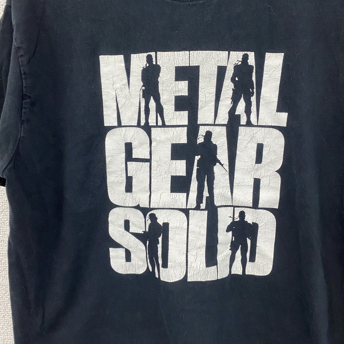 IMPERIAL　半袖プリントTシャツ　META GEAR SOLID　黒　ブラック　Lサイズ