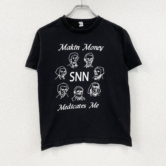 ALSTYLE　アルスタイル　半袖プリントTシャツ　人物T　歴代大統領　黒　ブラック　Sサイズ
