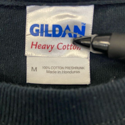 古着 used　GILDAN ギルダン　半袖プリントTシャツ　バタフライデザイン　Y2K　クルーネック　黒　ブラック　Mサイズ