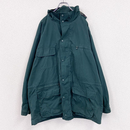90s　Eddie Bauer　エディーバウアー　マウンテンパーカー　白タグ　緑　グリーン　2XLサイズ