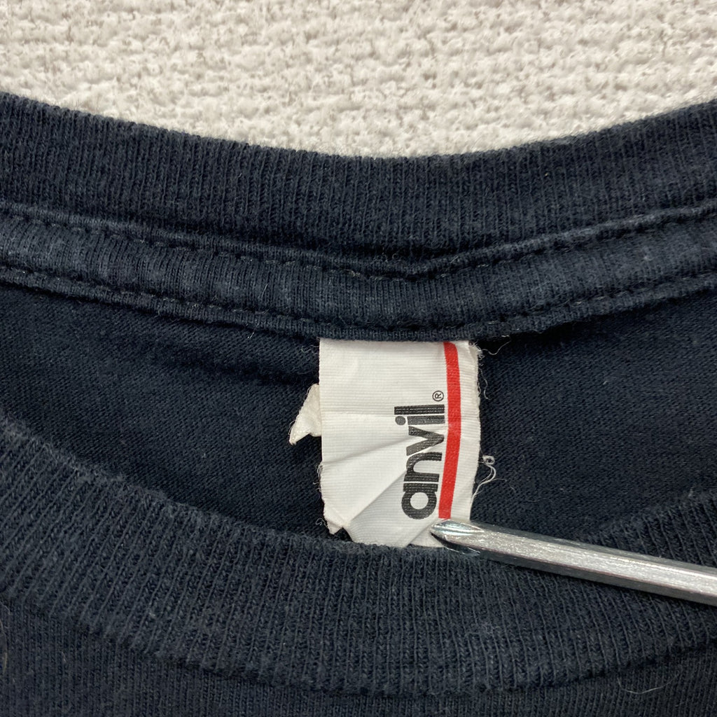 anvil　アンヴィル　Nutrition Depot　半袖プリントTシャツ　企業T　両面プリント　黒　ブラック　Lサイズ
