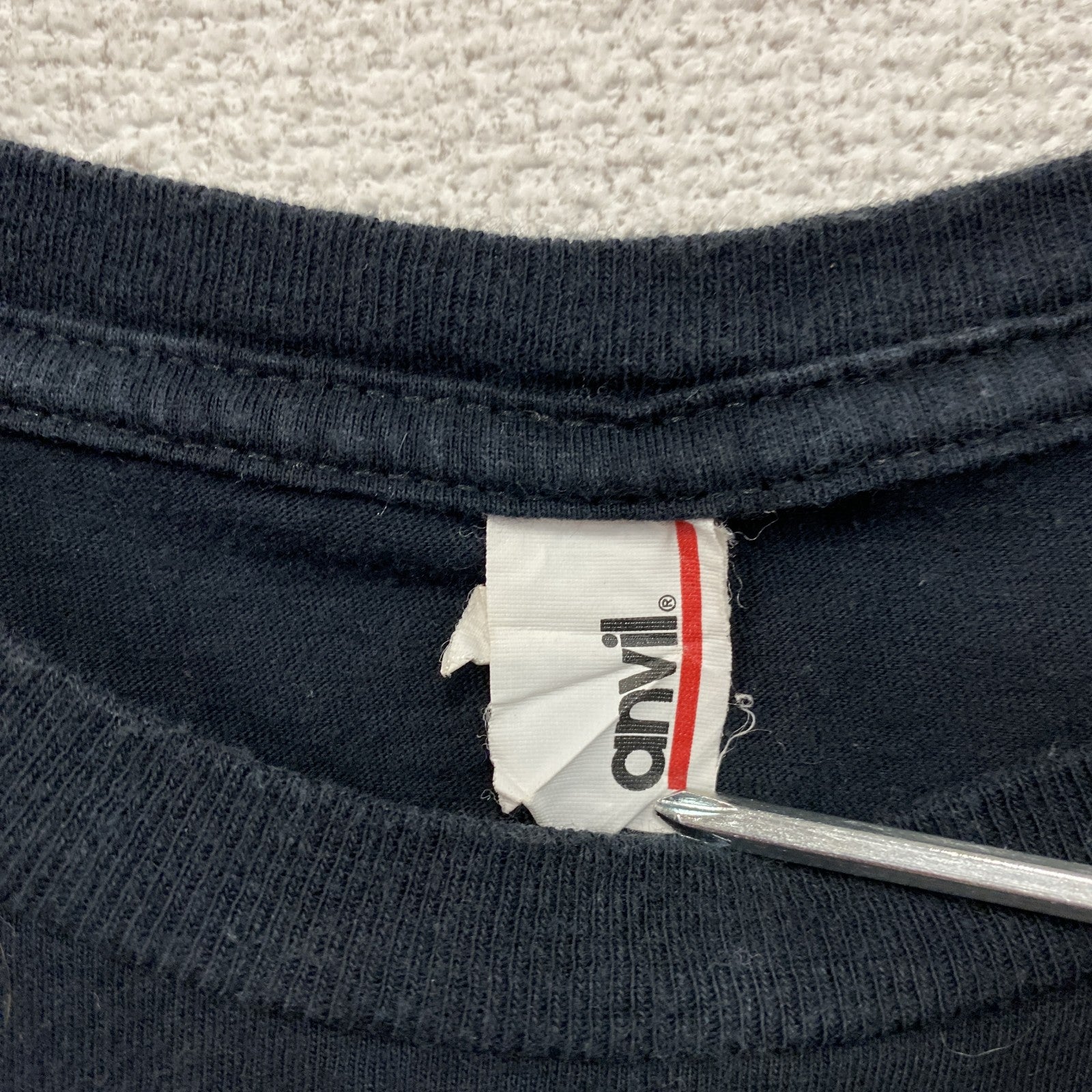 anvil　アンヴィル　Nutrition Depot　半袖プリントTシャツ　企業T　両面プリント　黒　ブラック　Lサイズ