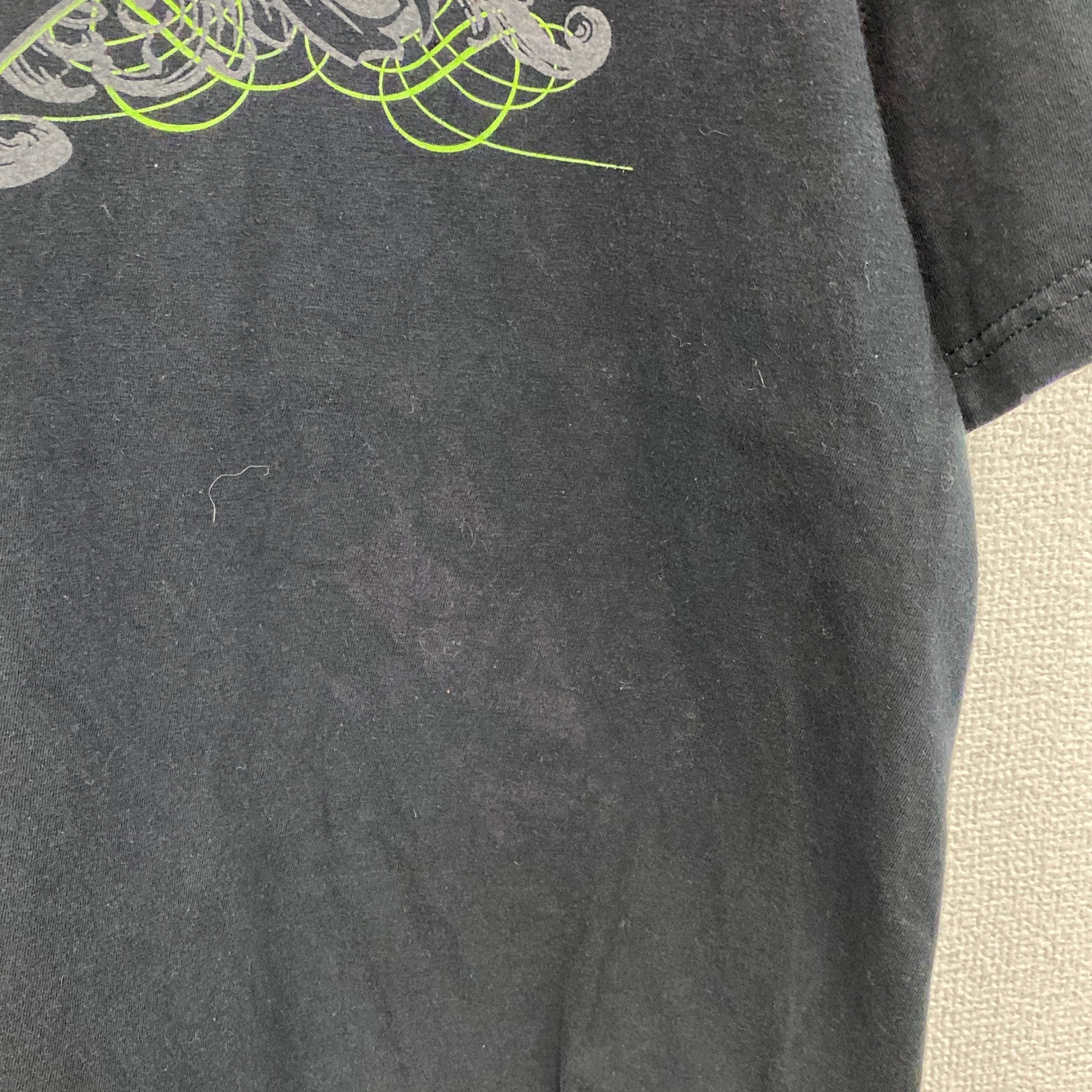 anvil　アンヴィル　Nutrition Depot　半袖プリントTシャツ　企業T　両面プリント　黒　ブラック　Lサイズ