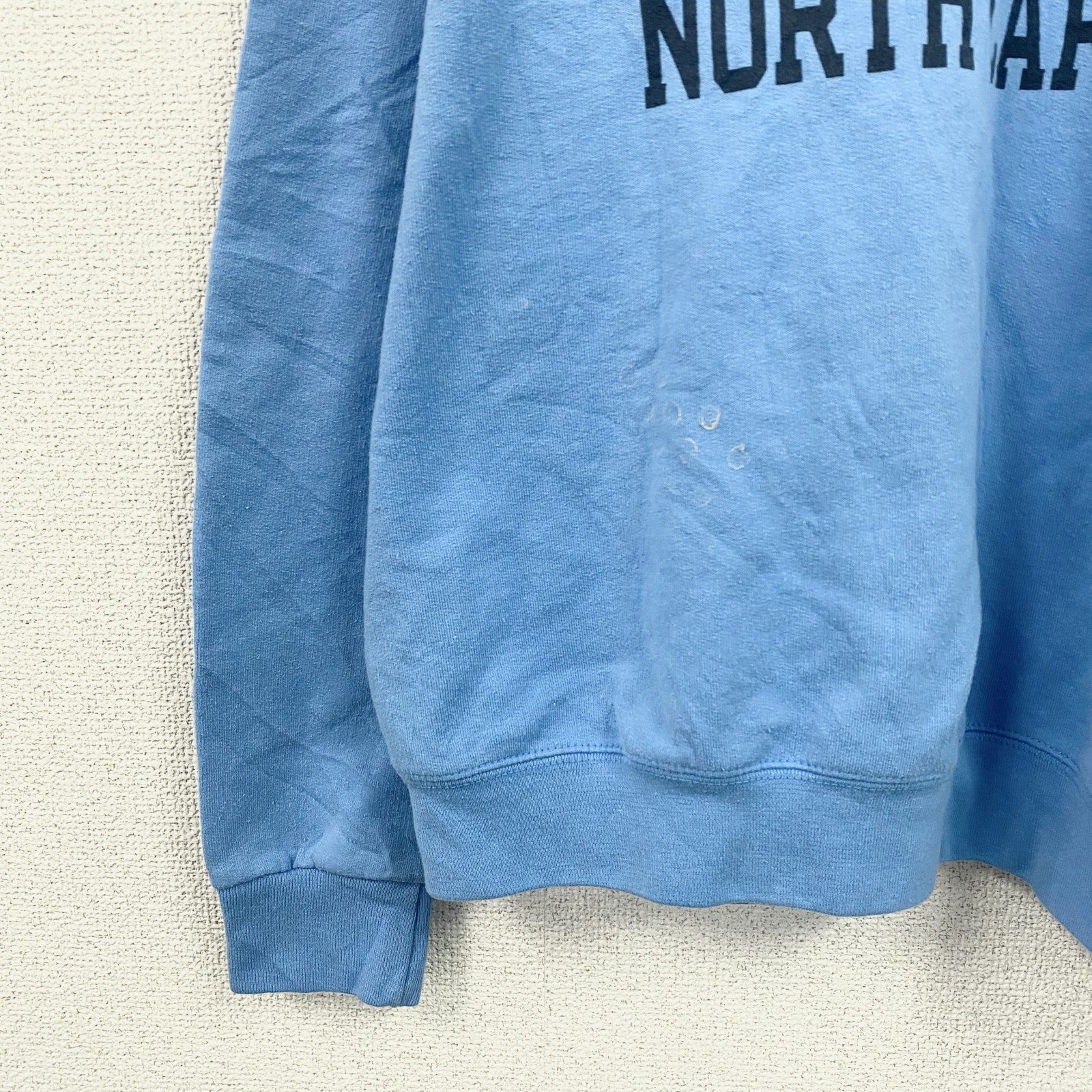 champion　チャンピオン　スウェット/トレーナー　3連プリント　水色　ライトブルー　XLサイズ