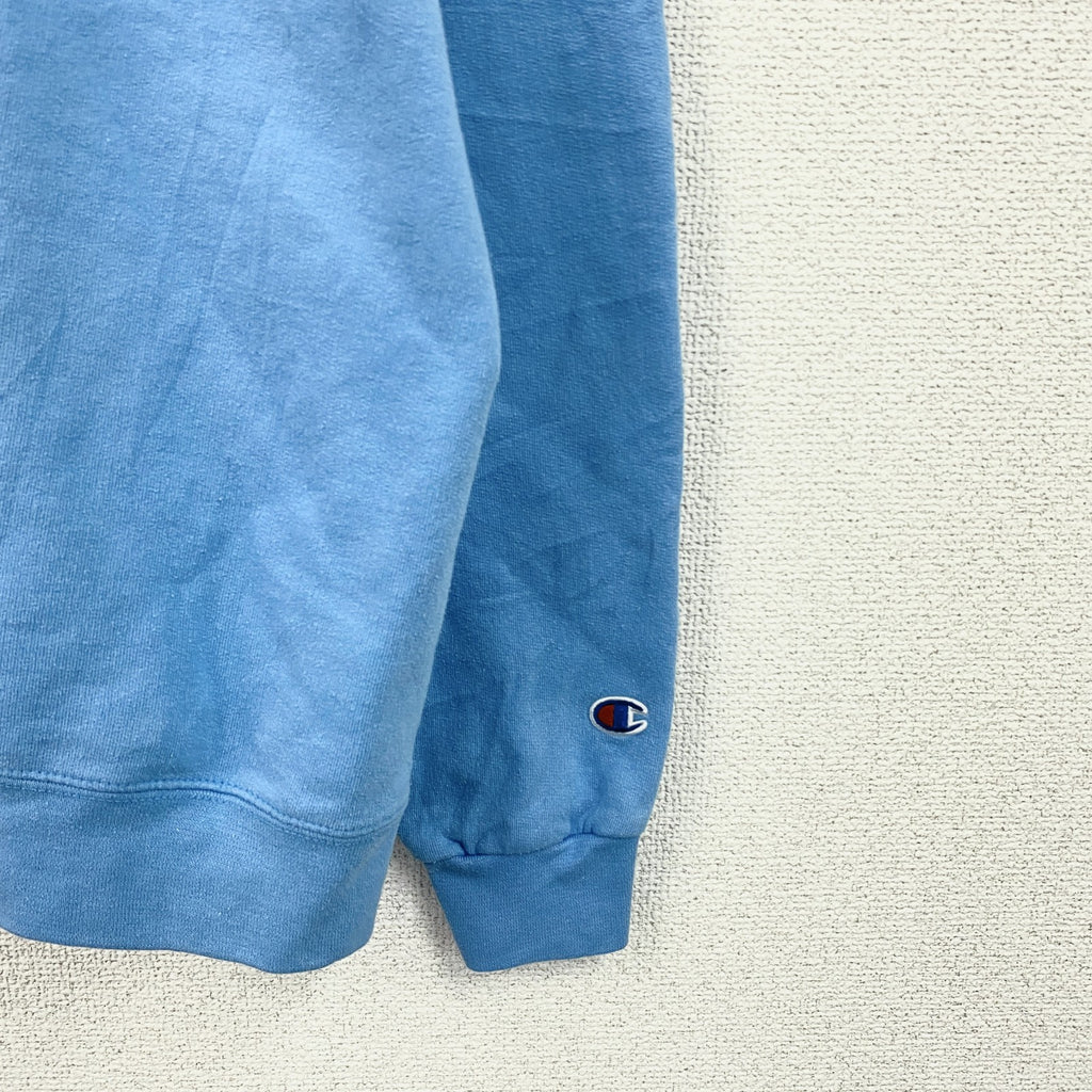 champion　チャンピオン　スウェット/トレーナー　3連プリント　水色　ライトブルー　XLサイズ