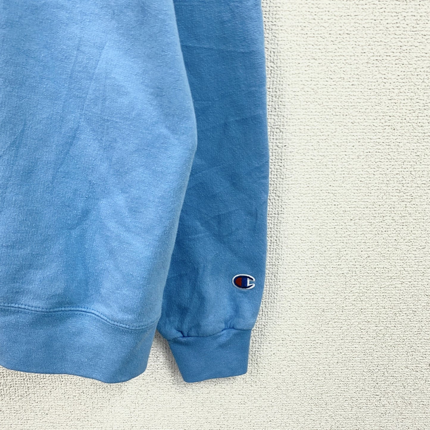 champion　チャンピオン　スウェット/トレーナー　3連プリント　水色　ライトブルー　XLサイズ