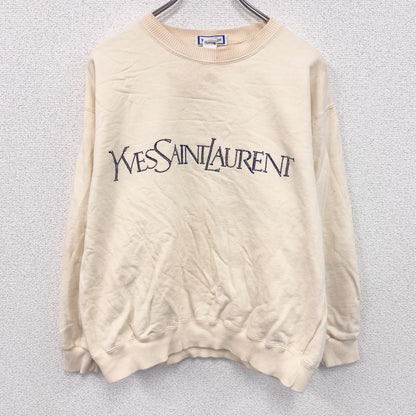 ～90s　Yves Saint Laurent　イヴサンローラン　スウェット/トレーナー　ヴィンテージ　黄色　イエロー　Mサイズ