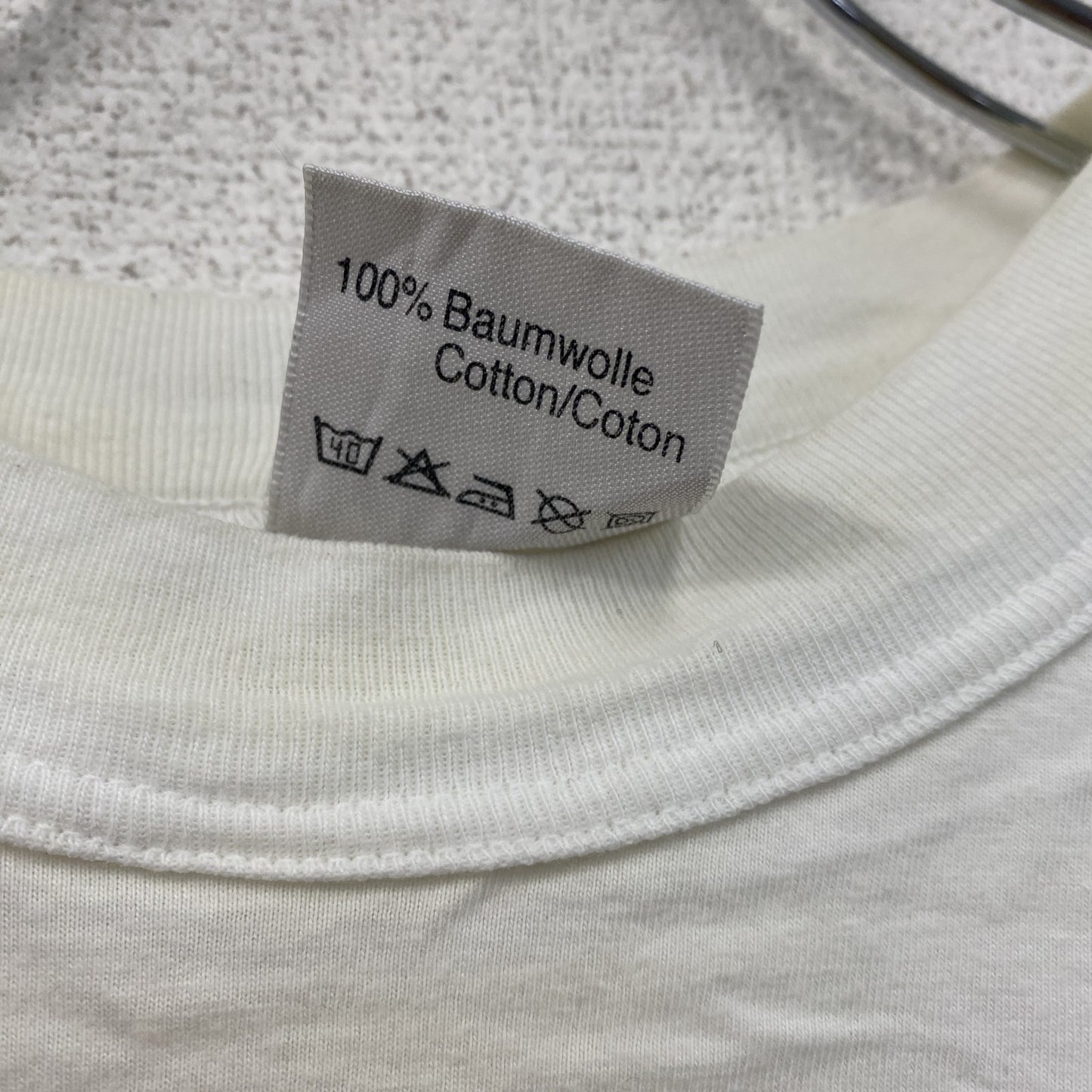 ～00s　YORK　半袖プリントTシャツ　ユーロヴィンテージ　白　ホワイト　2XLサイズ