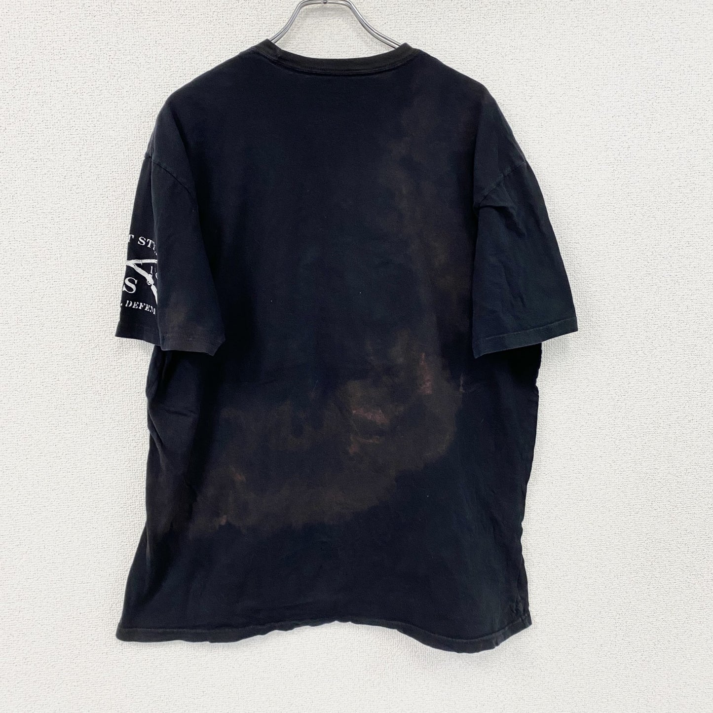 GRUNT STYLE　半袖プリントTシャツ　星条旗　英字プリント　黒　ブラック　2XLサイズ