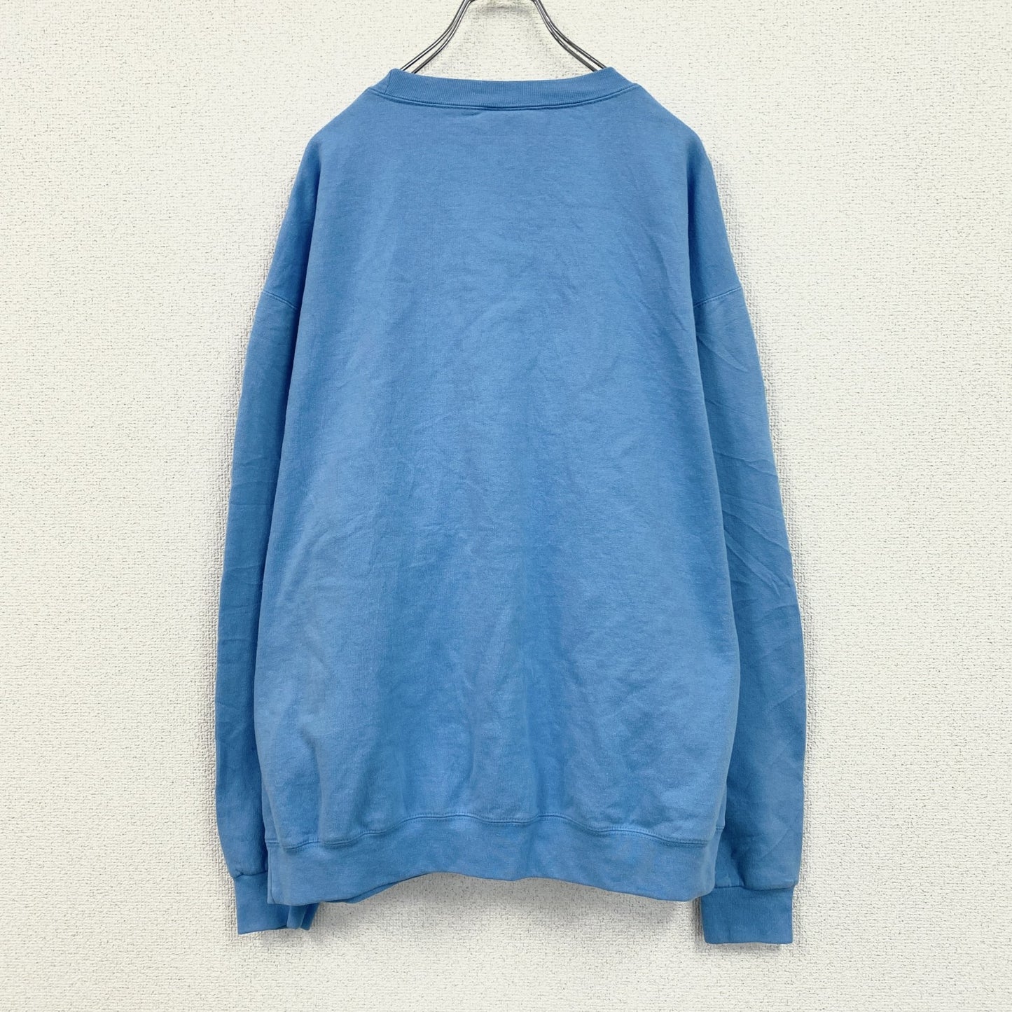 champion　チャンピオン　スウェット/トレーナー　3連プリント　水色　ライトブルー　XLサイズ