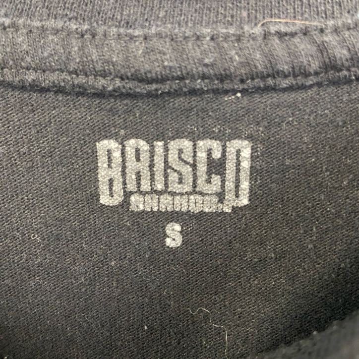 古着 used　BRISCO　半袖プリントTシャツ　フラミンゴ　スカル　レトロデザイン　クルーネック　黒　ブラック　Sサイズ