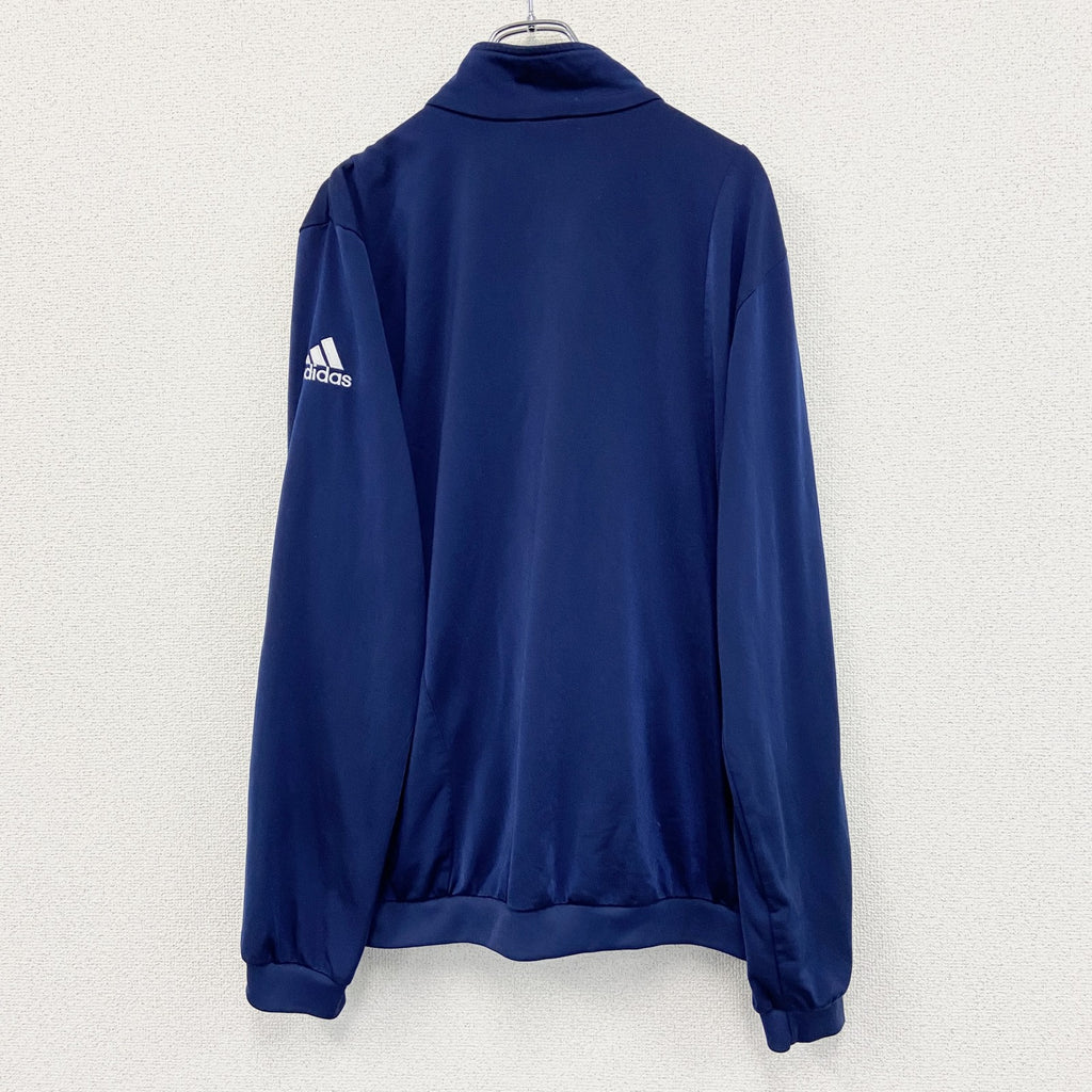 00s　adidas　アディダス　トラックジャケット/ジャージ　ヴィンテージ　スリーストライプス　紺　ネイビー