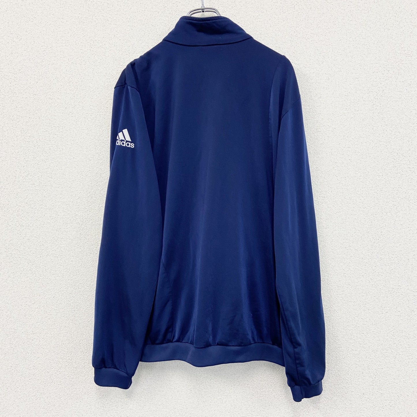 00s　adidas　アディダス　トラックジャケット/ジャージ　ヴィンテージ　スリーストライプス　紺　ネイビー