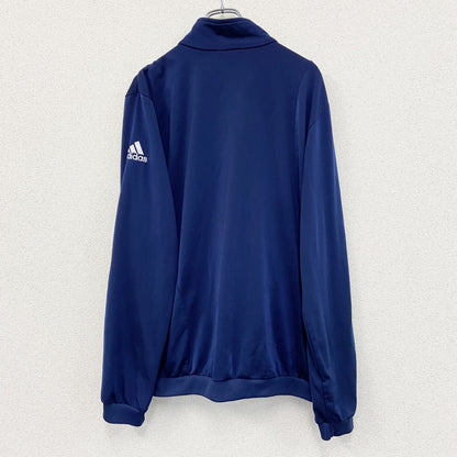 00s　adidas　アディダス　トラックジャケット/ジャージ　ヴィンテージ　スリーストライプス　紺　ネイビー