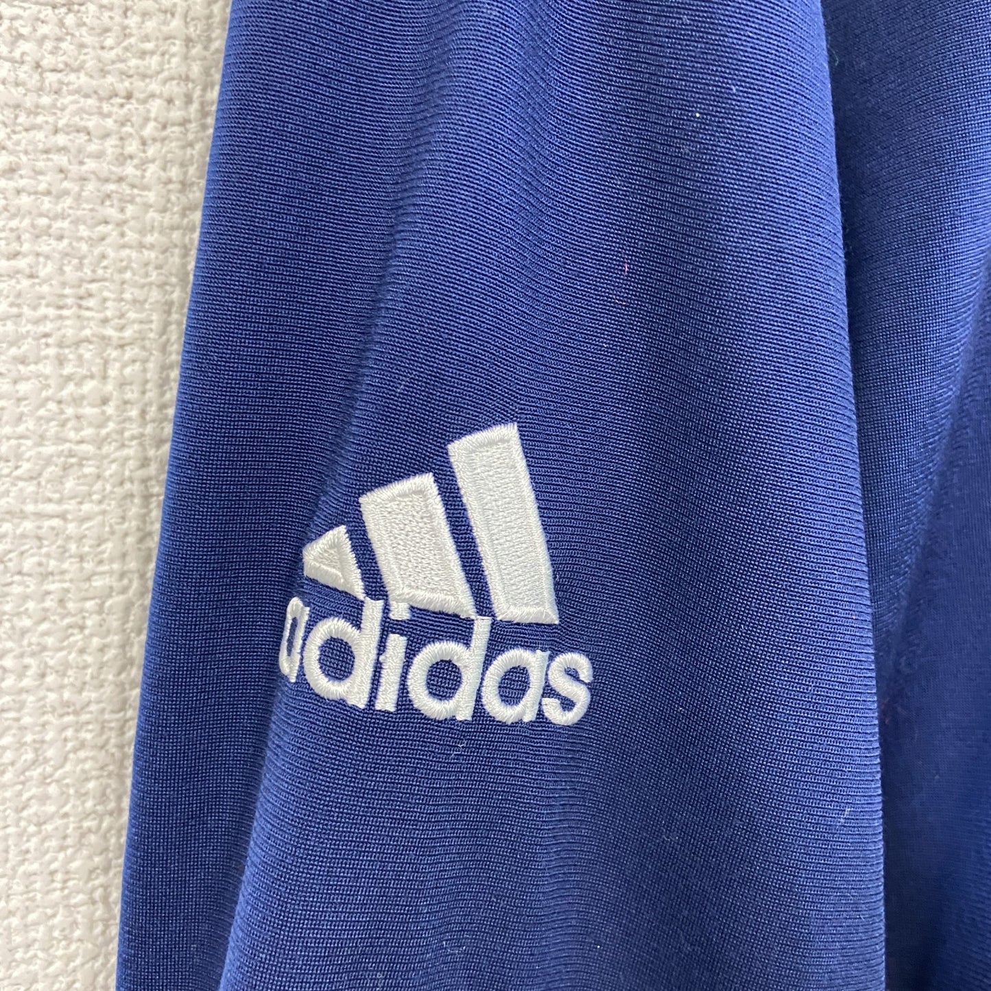 00s　adidas　アディダス　トラックジャケット/ジャージ　ヴィンテージ　スリーストライプス　紺　ネイビー