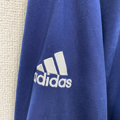 00s　adidas　アディダス　トラックジャケット/ジャージ　ヴィンテージ　スリーストライプス　紺　ネイビー