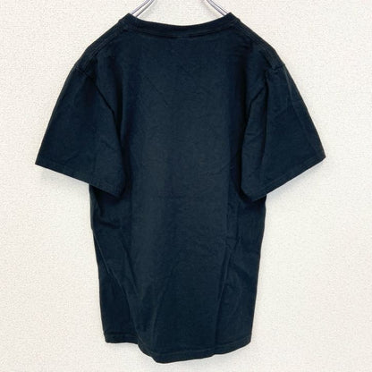 古着 used　PORT＆COMPANY　半袖プリントTシャツ　EQUALITY　カジュアル　猫　クルーネック　黒　Sサイズ