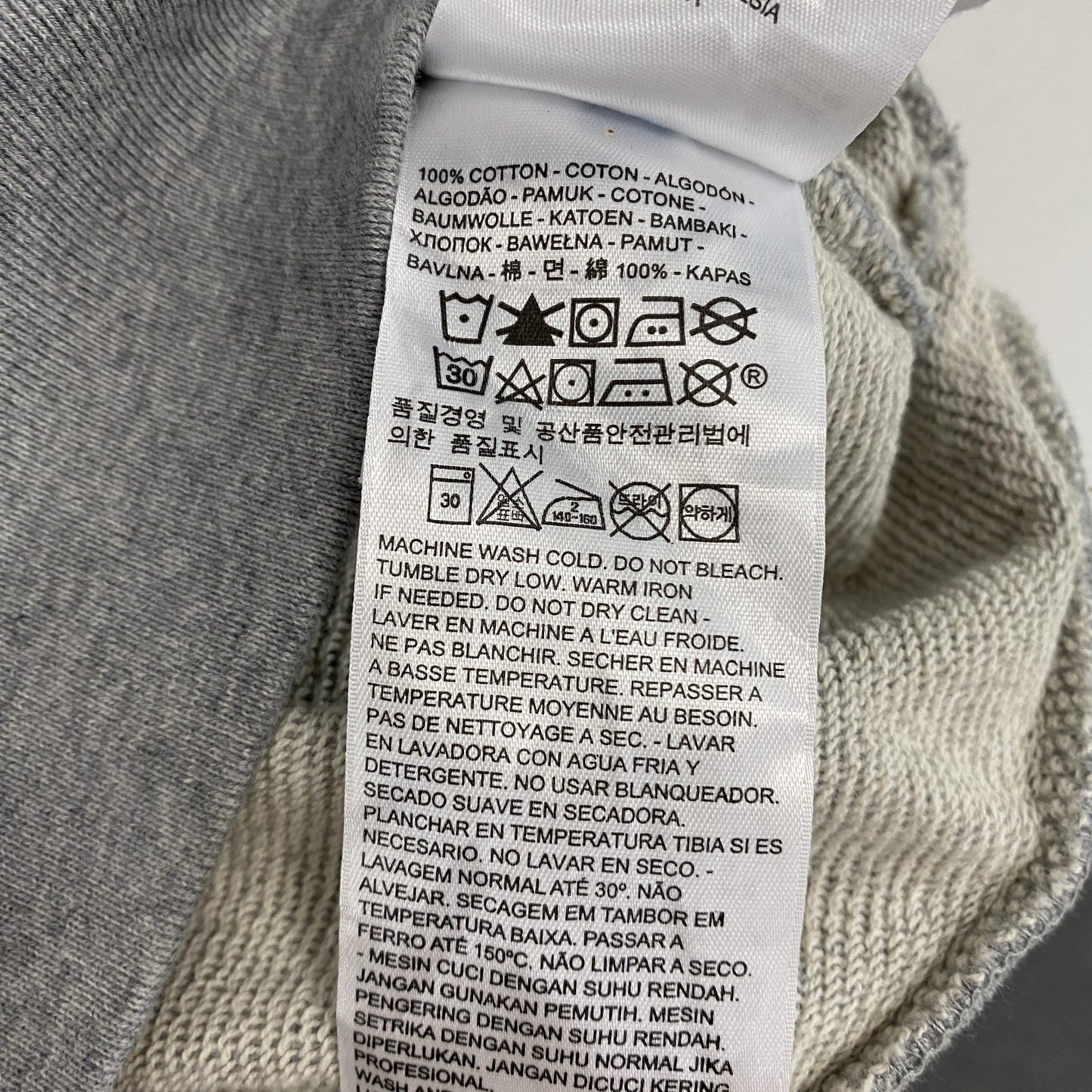 Levi's　リーバイス　スウェットパーカー/フーディー　デカロゴ　灰色　グレー　Lサイズ