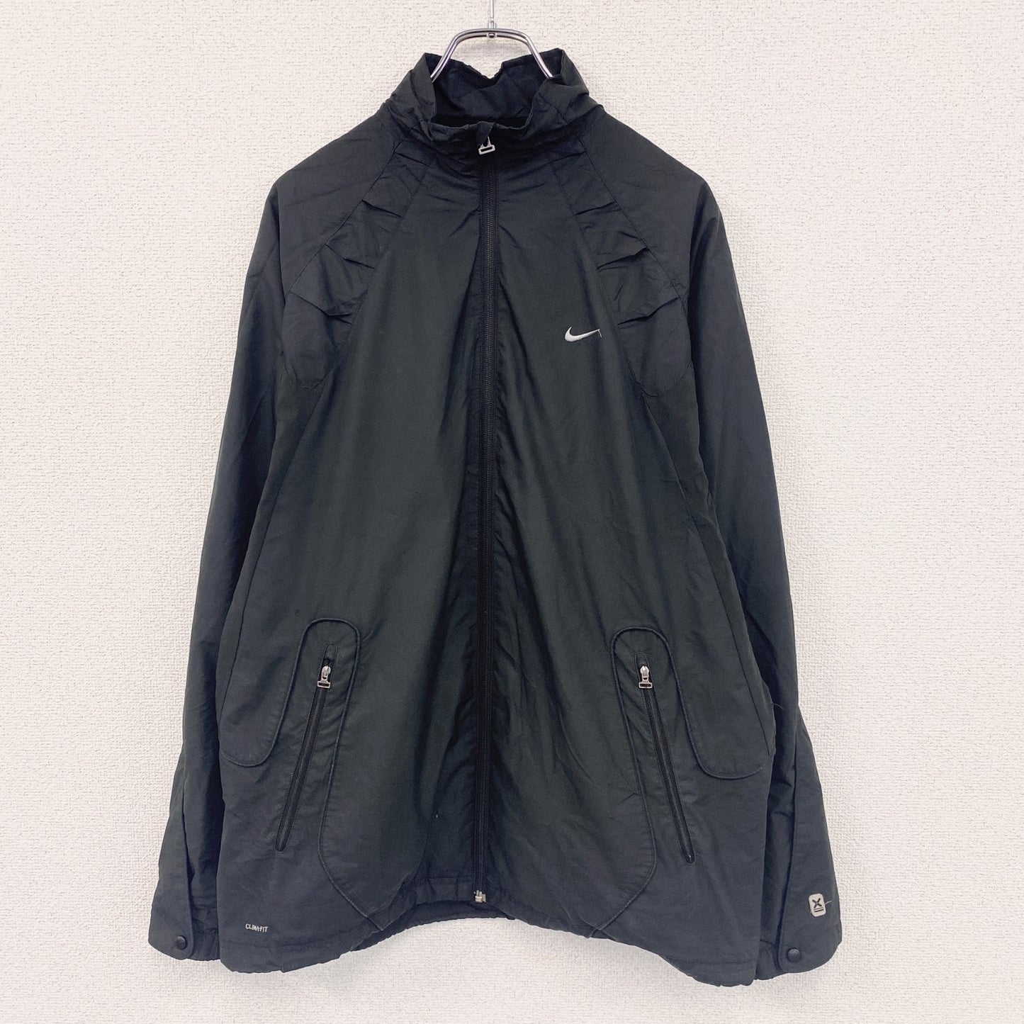 NIKE　ナイキ　CLIMA-FIT　フルジップジャケット　ウインドブレーカー　ギミック　黒　ブラック　2XLサイズ　