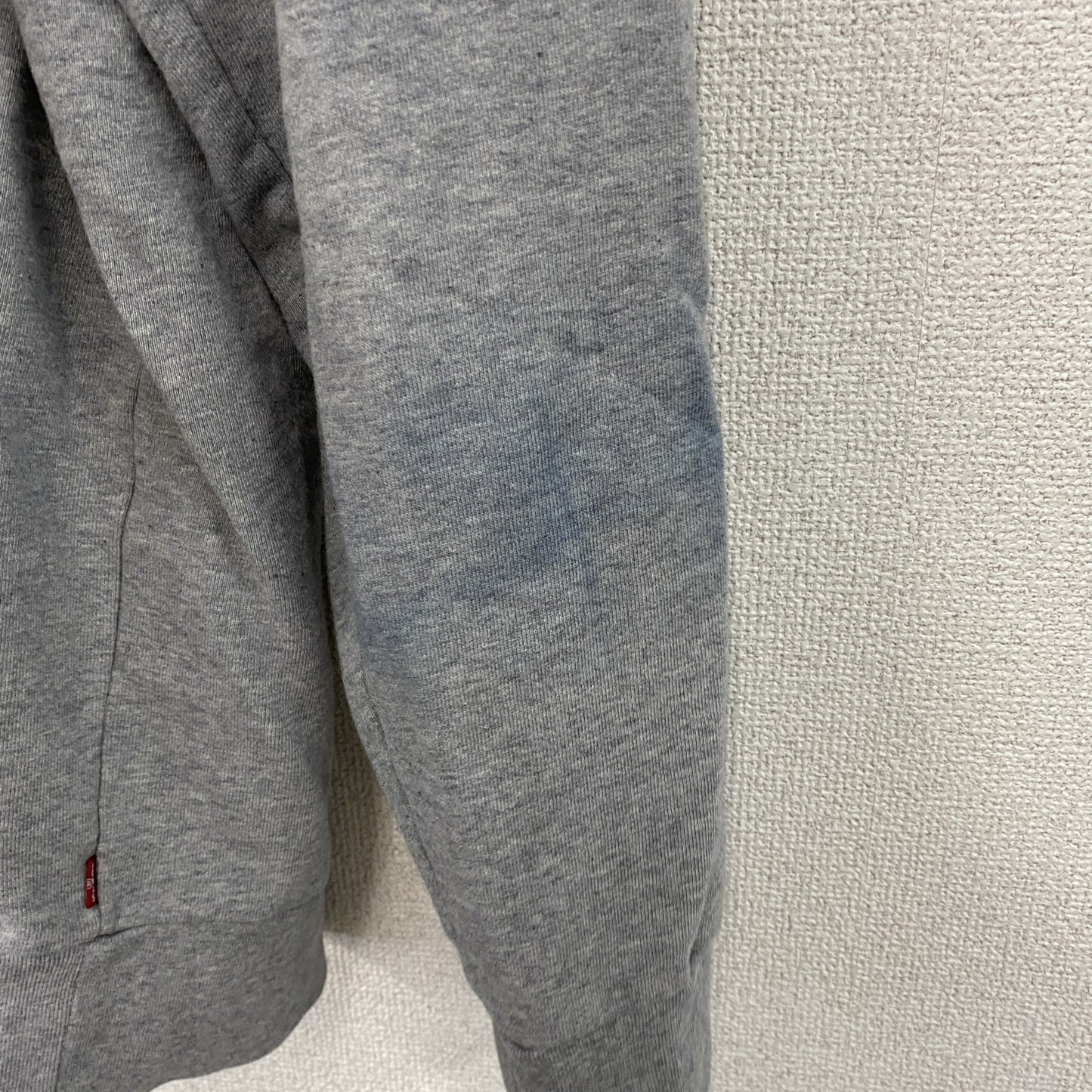 Levi's　リーバイス　スウェットパーカー/フーディー　デカロゴ　灰色　グレー　Lサイズ