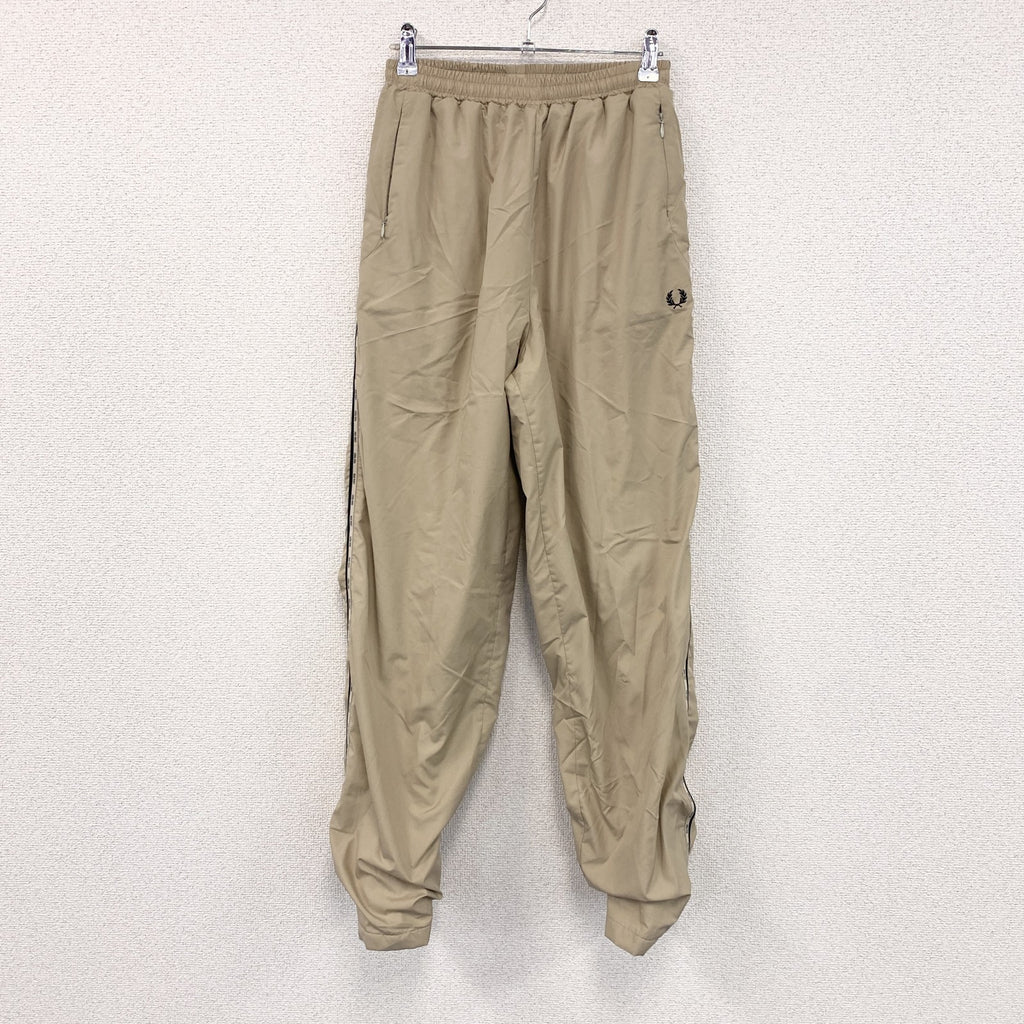 FRED PERRY　フレッドペリー　トラックパンツ　サイドライン　ベージュ　Lサイズ
