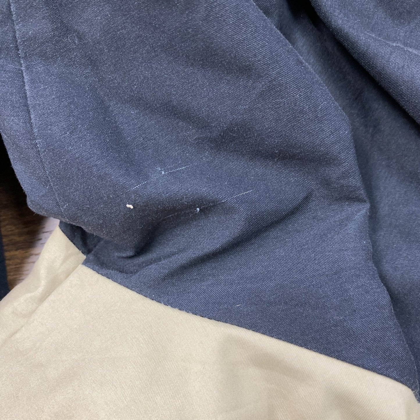 CLIFF KEEN ATHLETIC　フルジップジャケット　カレッジロゴ　ベージュ　黒　ブラック　Mサイズ