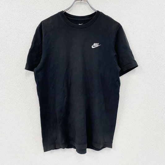 NIKE　ナイキ　半袖Tシャツ　スウッシュ　ワンポイント　黒　ブラック　Mサイズ