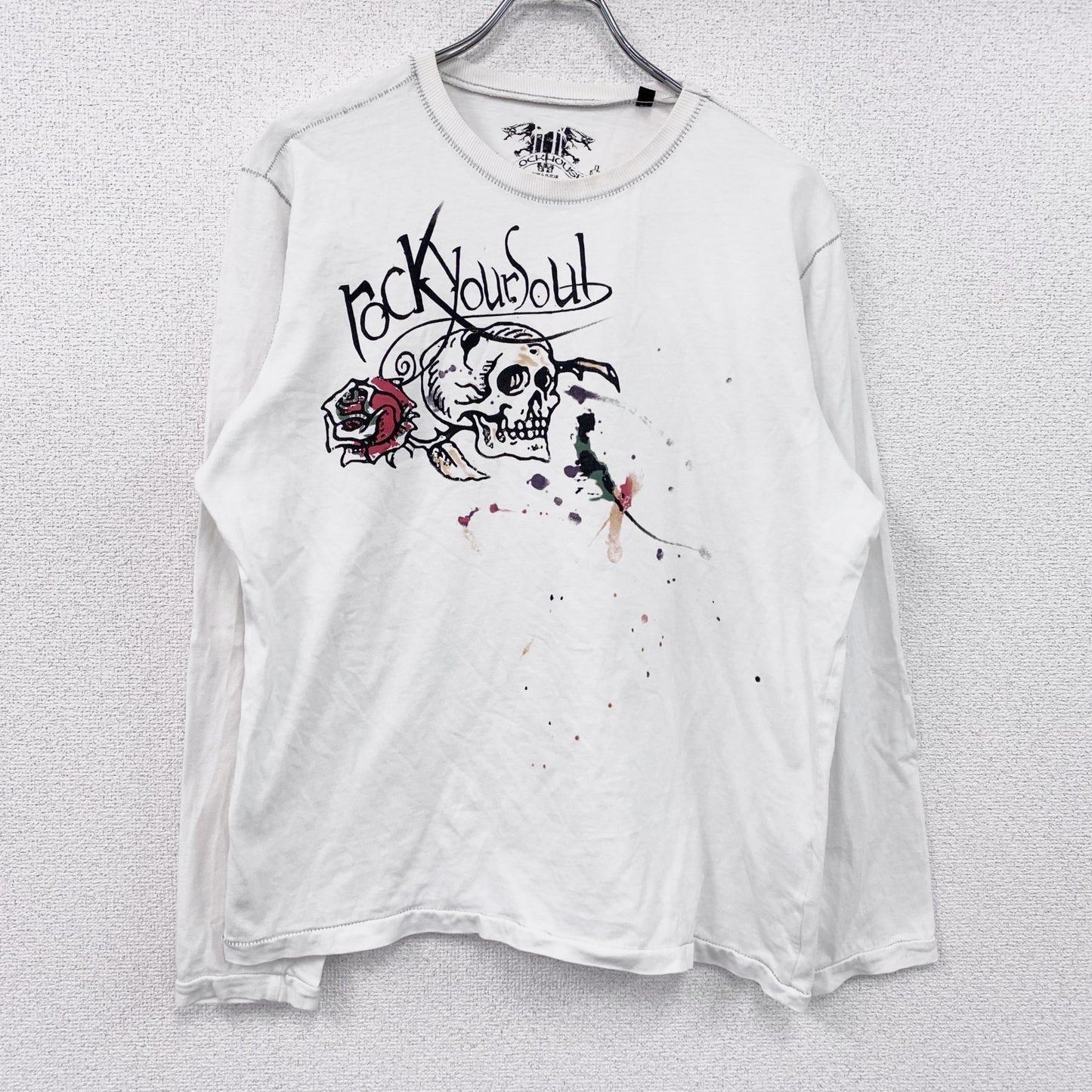 CLOCKHOUSE　長袖Tシャツ/ロンT　白　ホワイト　2XLサイズ