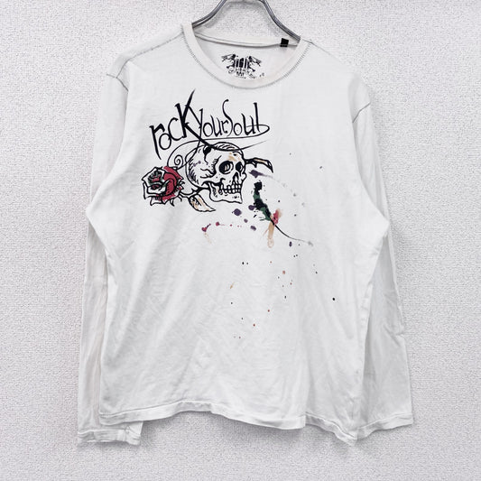 CLOCKHOUSE　長袖Tシャツ/ロンT　白　ホワイト　2XLサイズ