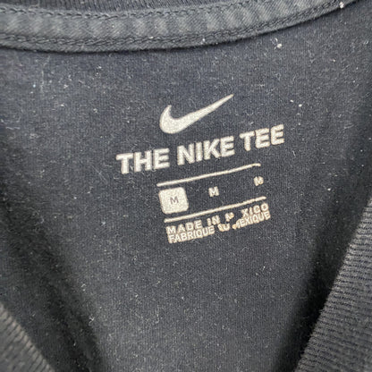 NIKE　ナイキ　半袖Tシャツ　スウッシュ　ワンポイント　黒　ブラック　Mサイズ