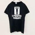 古着 used　DELTA デルタ　半袖プリントTシャツ　おもしろTシャツ　ユニークデザイン　クルーネック　黒　ブラック　Sサイズ
