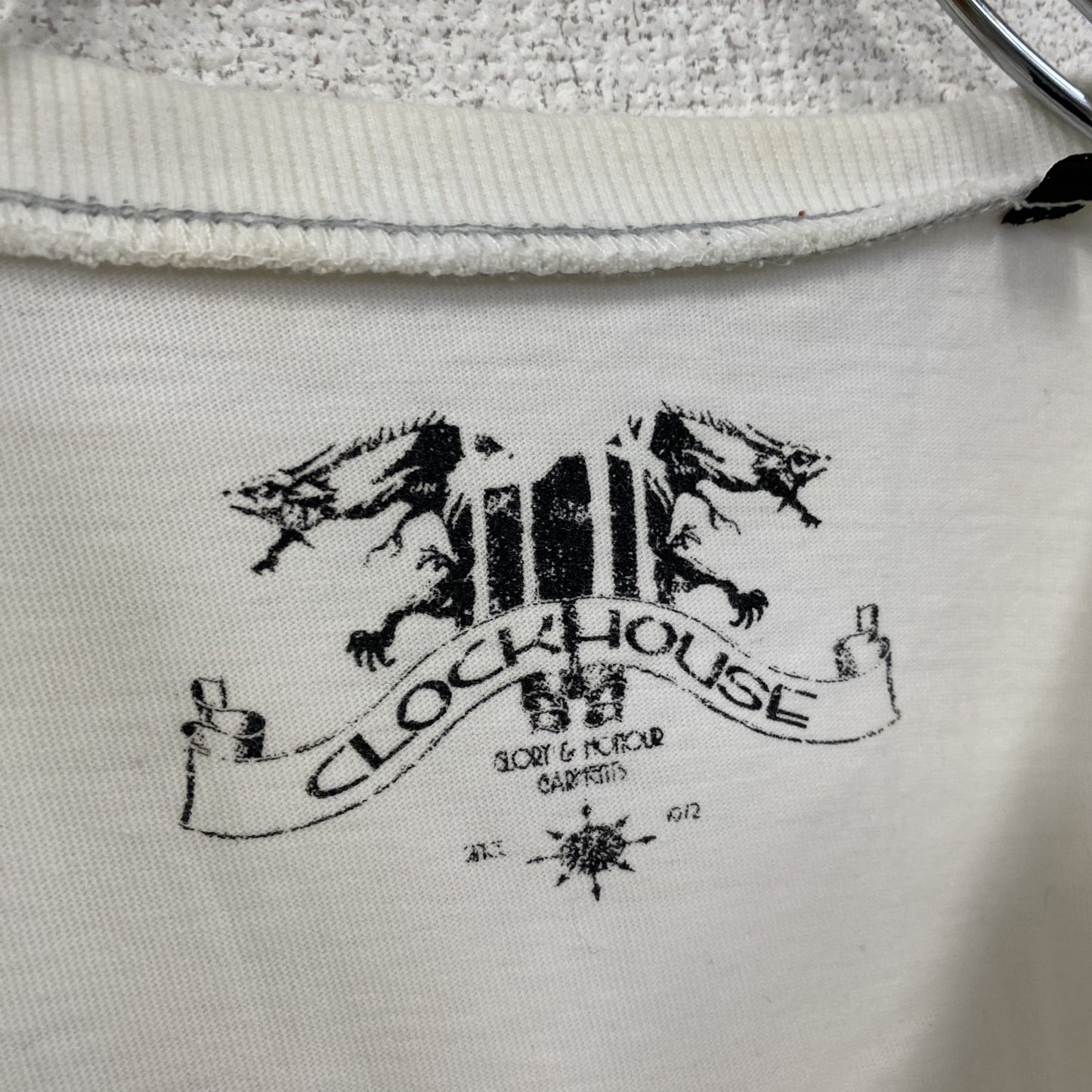 CLOCKHOUSE　長袖Tシャツ/ロンT　白　ホワイト　2XLサイズ