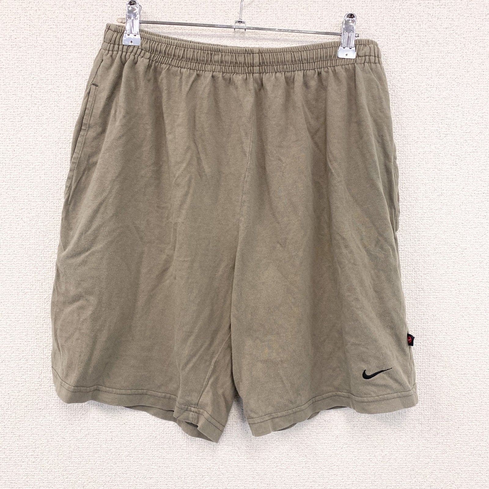 90s　NIKE　ナイキ　スウェットハーフパンツ/ショートパンツ　ヴィンテージ　カーキ　Mサイズ